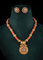 Coral Nakshi Necklace - NN0070